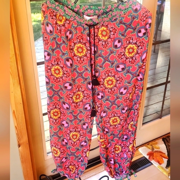 Anthropologie Joanie Boho Harem Colorful Sz. XS Pants Made in India - Picture 1 of 13